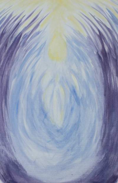 Reiki flame painting by Michelle C. Doiron-Bergeron MA, BCC life coach